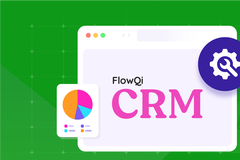 Illustration of setting up a CRM system in six steps.