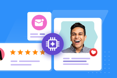 Illustration of improving customer loyalty management with AI.