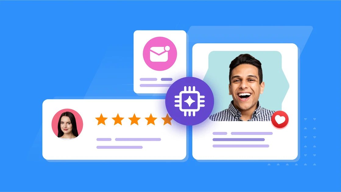 Illustration of improving customer loyalty management with AI.