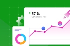 Illustration of boosting conversion rates with CRM.