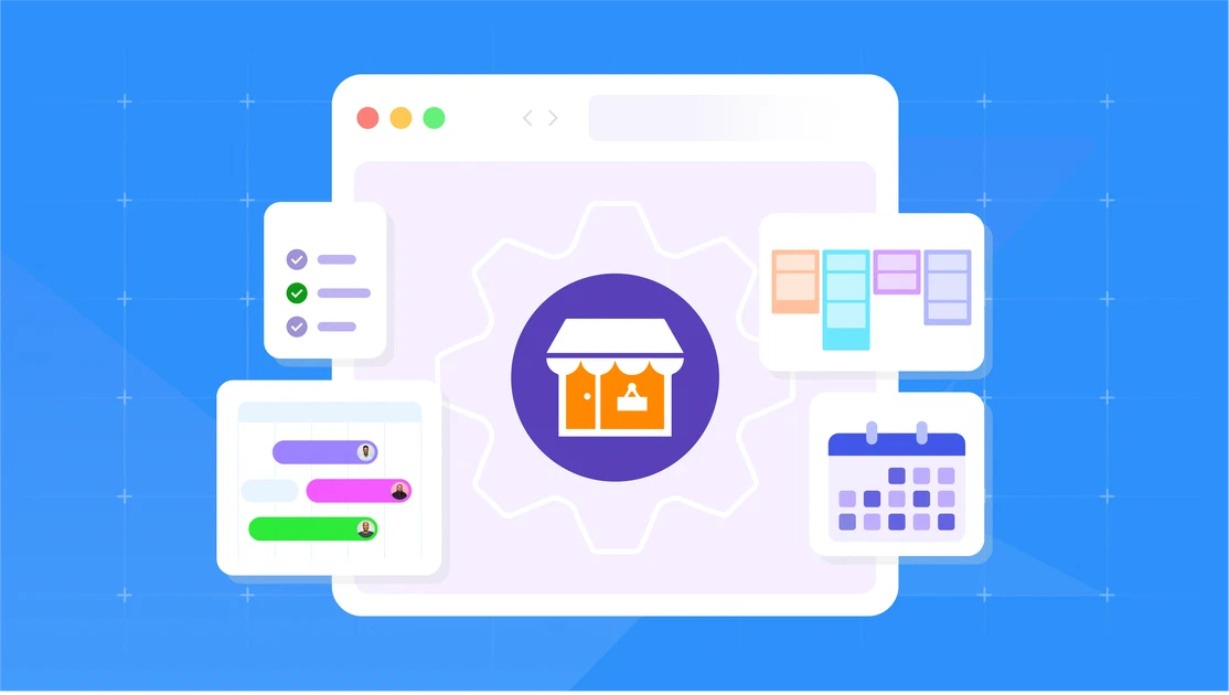 Illustration of essential project management tools for small businesses.