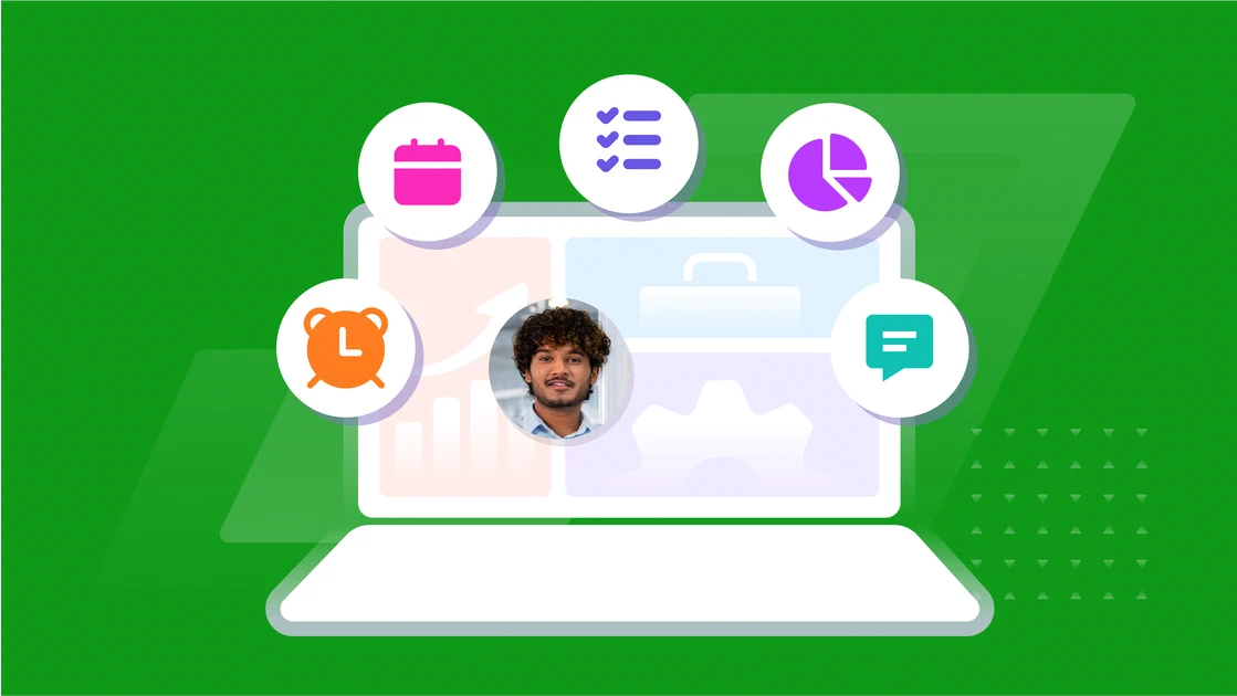 Illustration of essential business management software tools for SMEs.