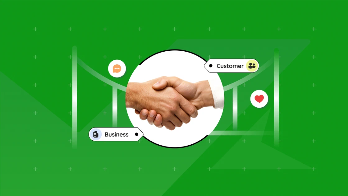 Illustration of building strong customer relationships for business success.