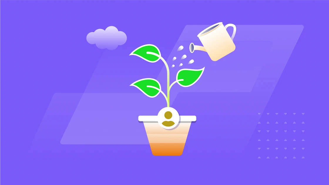 Illustration of lead nurturing strategies to convert leads into customers.