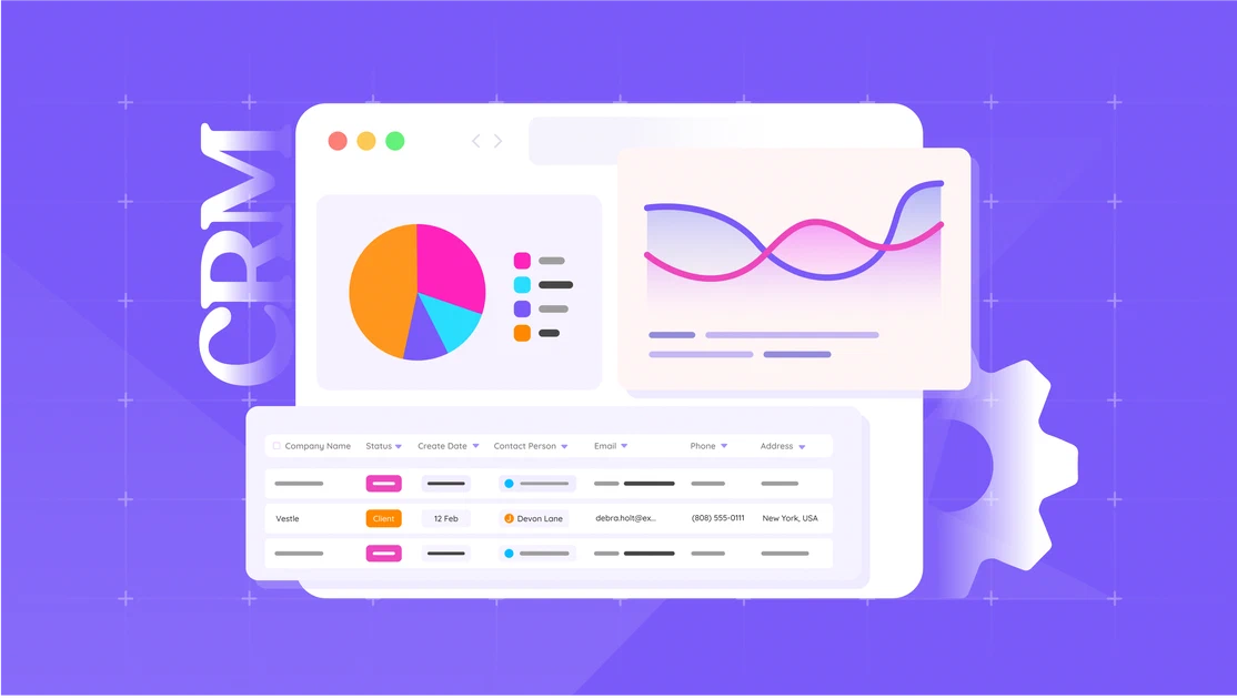 Illustration of CRM and its role in customer relationship management.